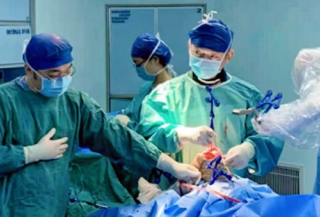 Scientific Clinical Study with Honghu Orthopedic Surgical Robot - Overall Conduction of Robot-Assisted TKA in Qilu Hospital of Shandong University